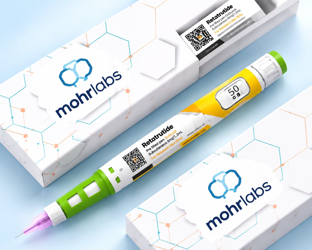 Thepenpeptide UK research products and branded packaging